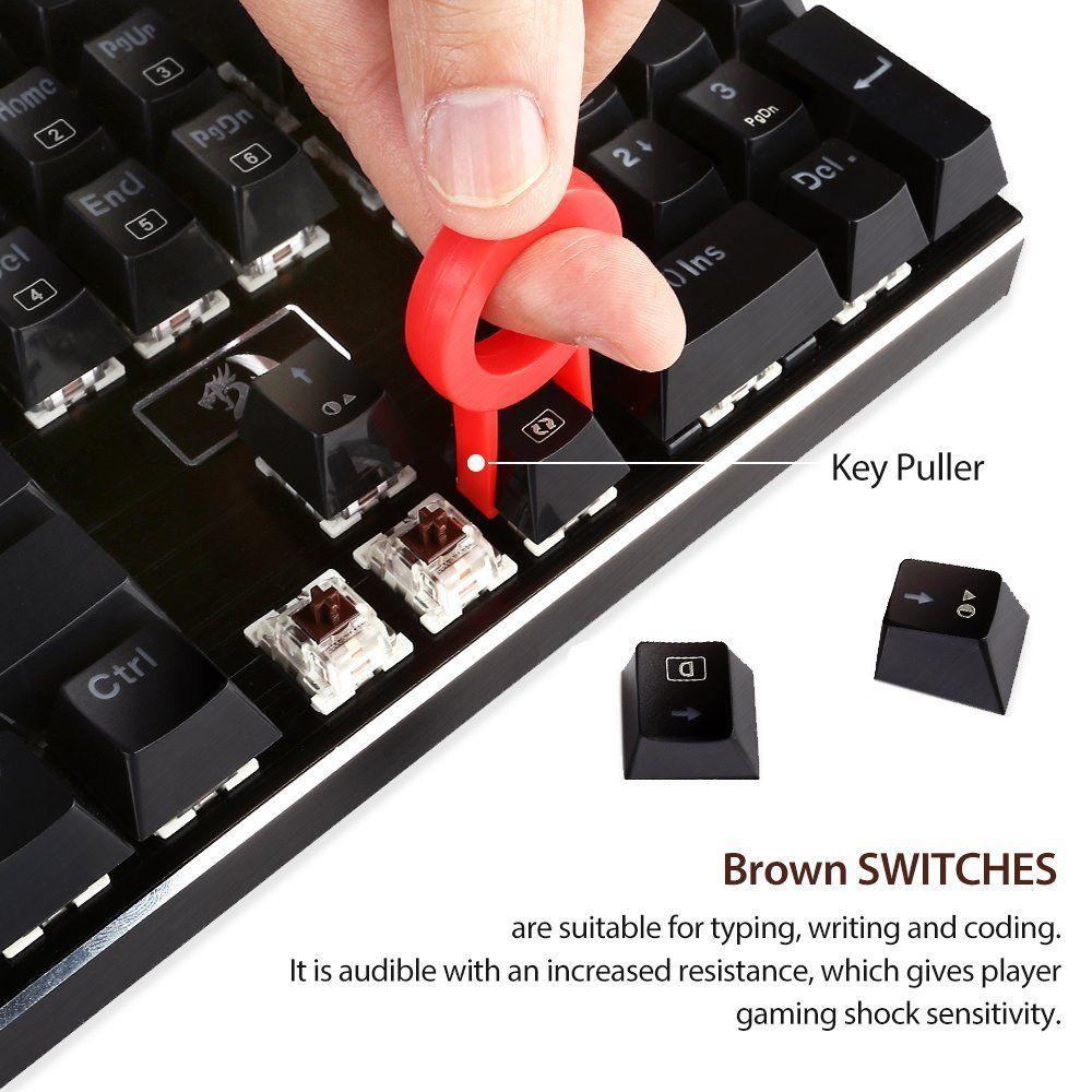 Teclados Mecánico Redragon K556 DE VARAJAS - Negro-4