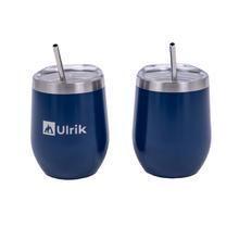 Pack Vasos Térmicos doble pared Azul 350 ml c/u-0