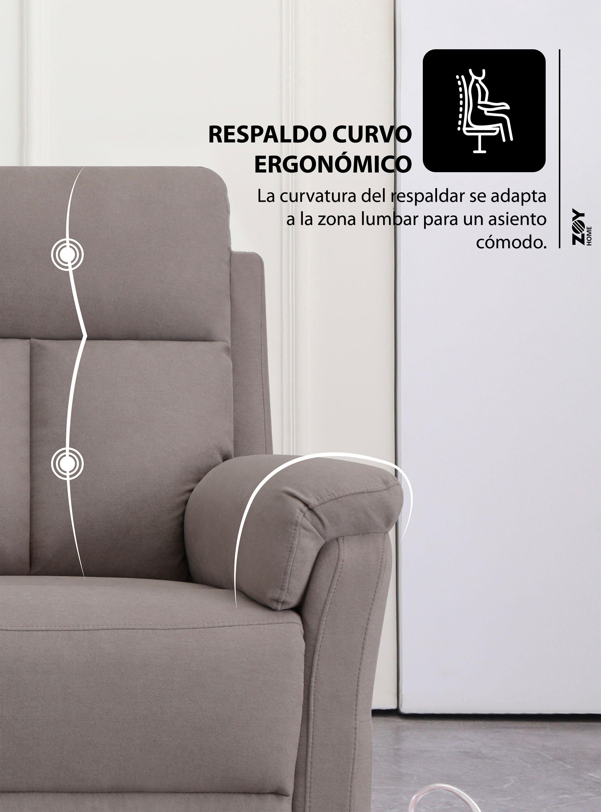 Reclinable 3c Beijing Tela Moka-2