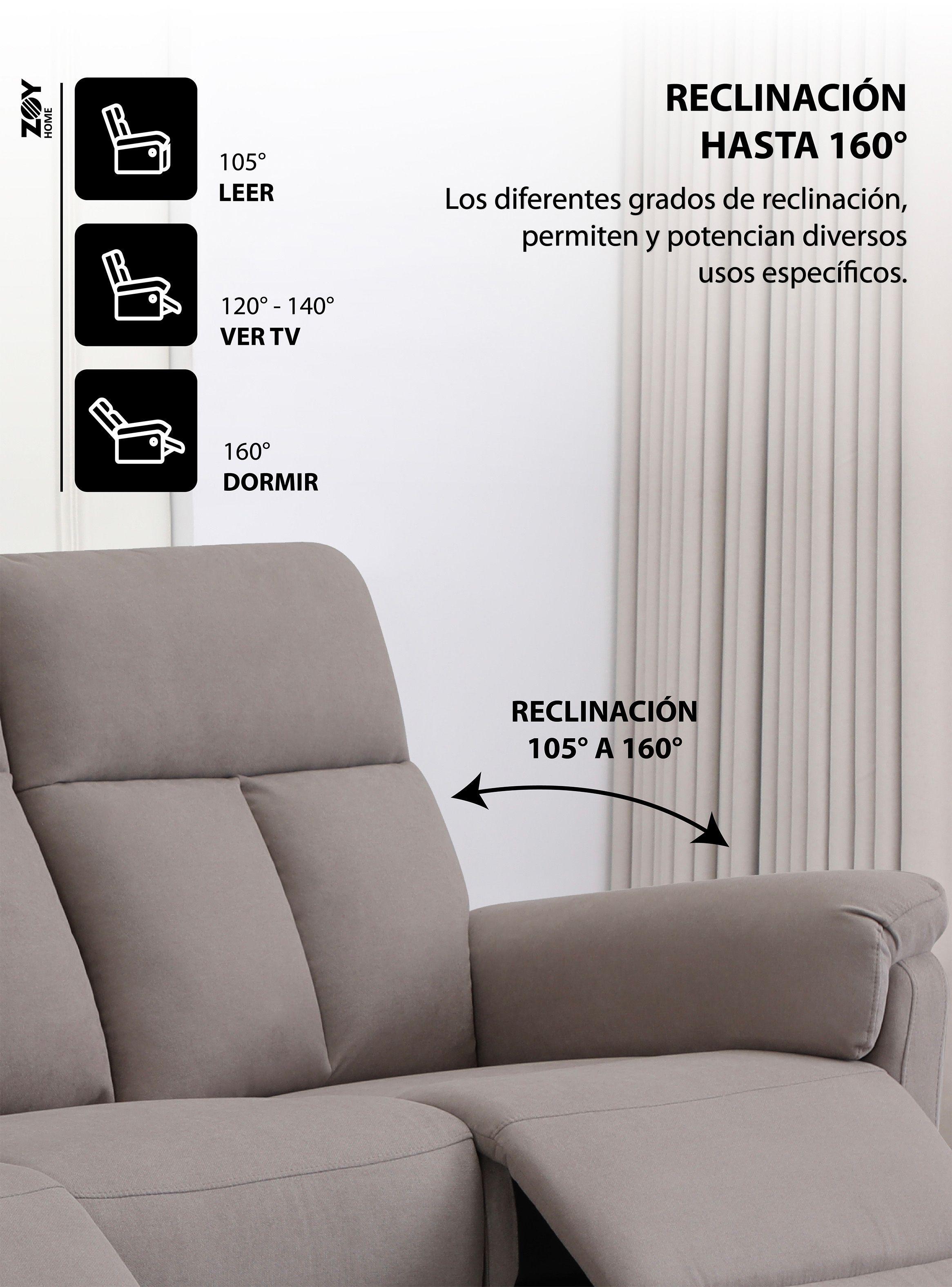 Reclinable 3c Beijing Tela Moka-3