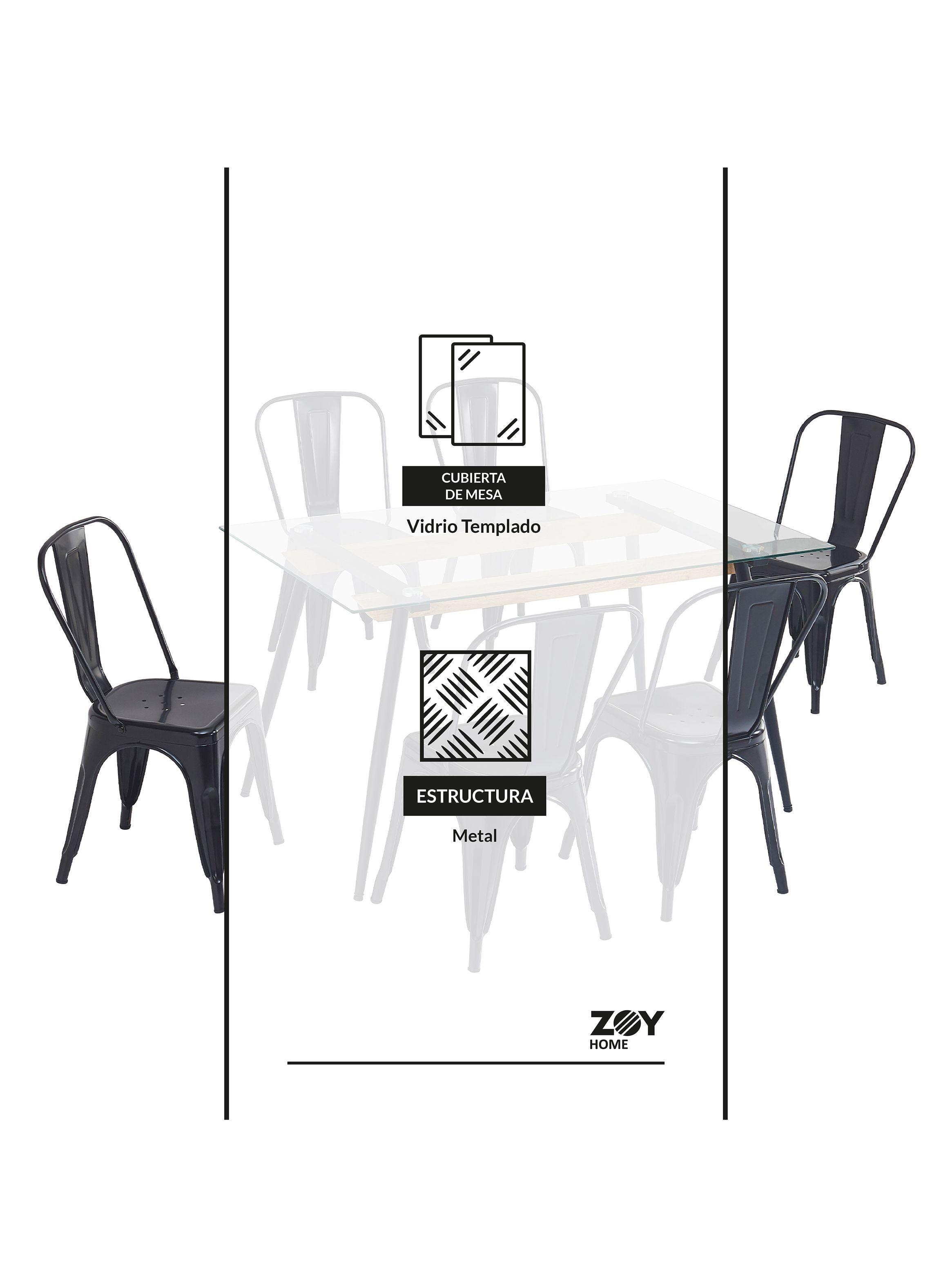 Juego de Comedor Mykonos 1+6-6