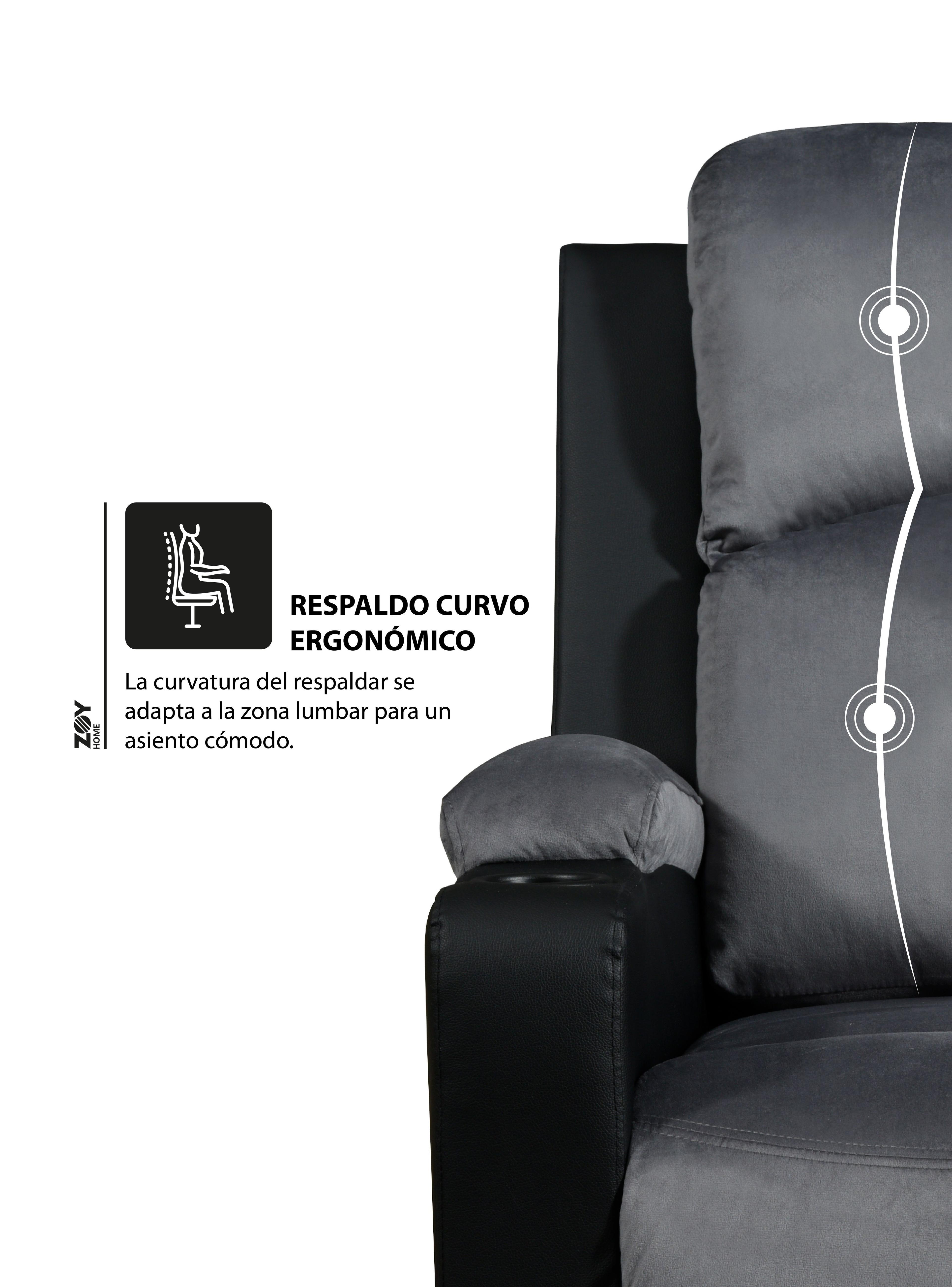 Bergere Dakar Mix Tela y PU Negro-6