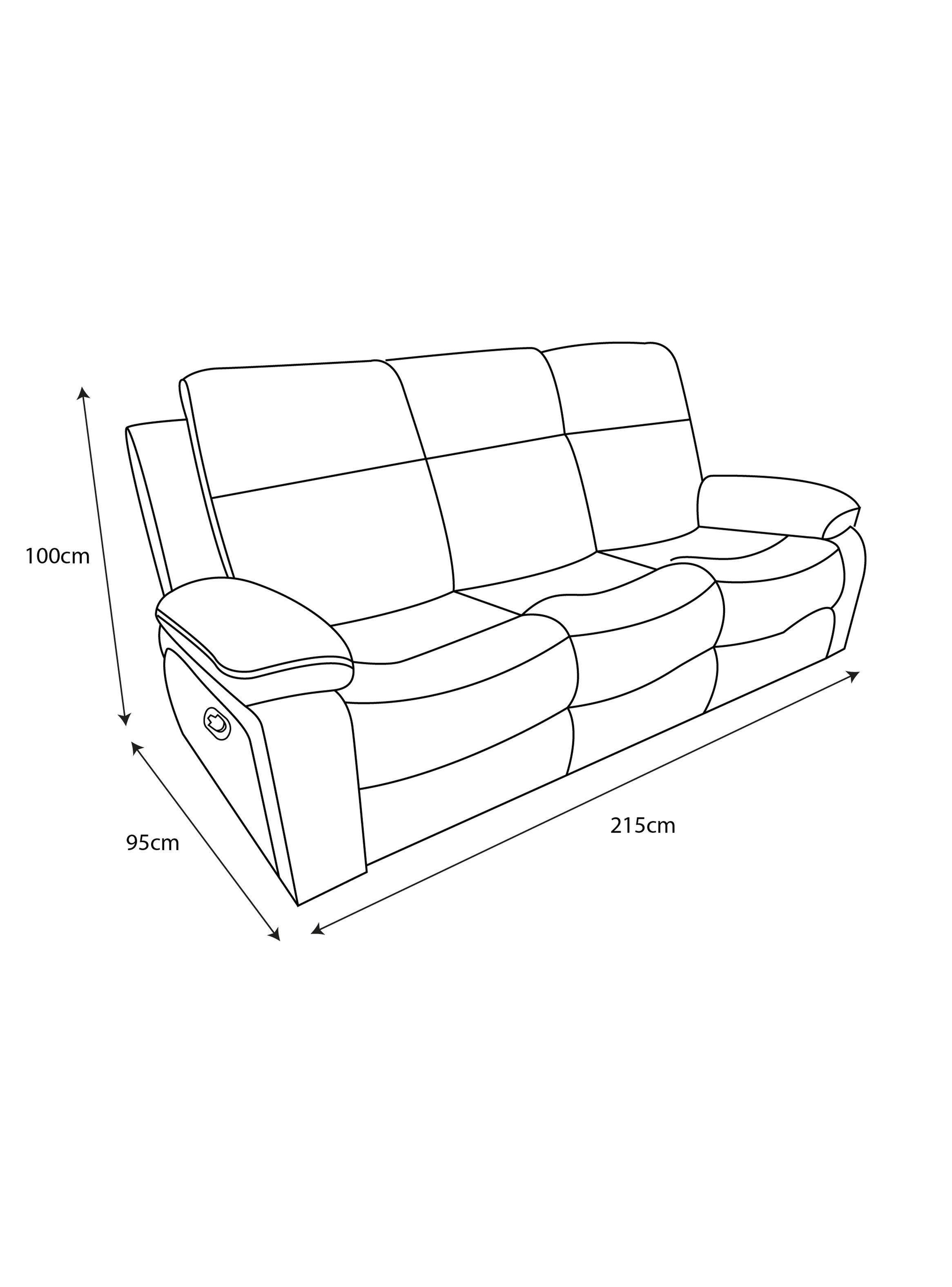 Reclinable 3 Cuerpos Brunei Café-5