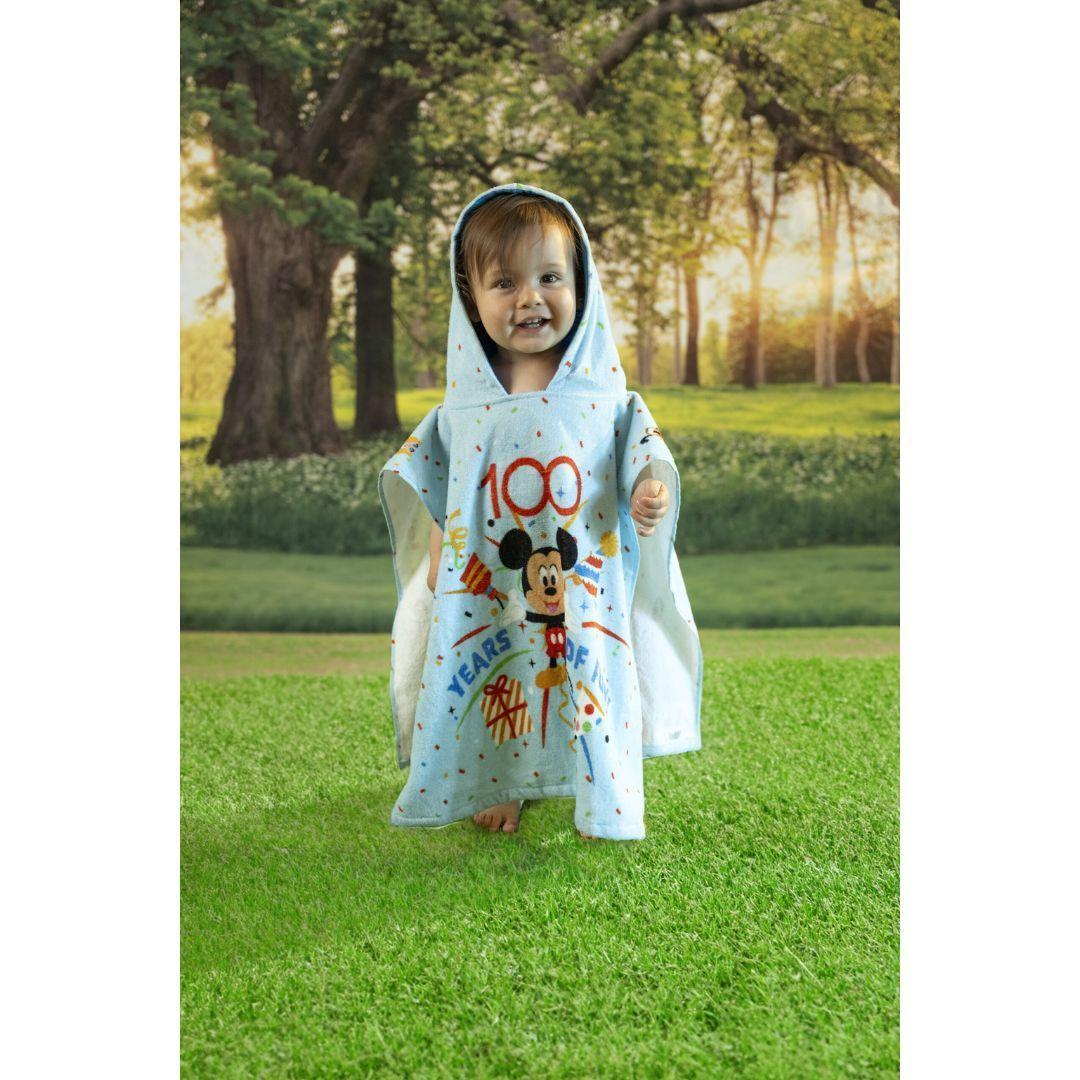 Toalla Poncho Mickey Disney para bebé-3