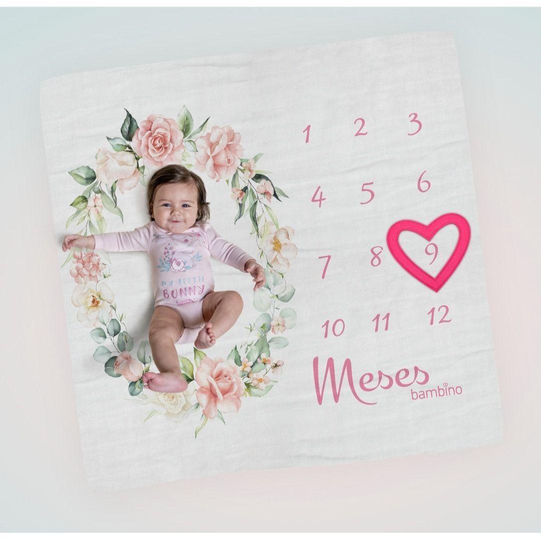 Manta para contar meses bebé-1