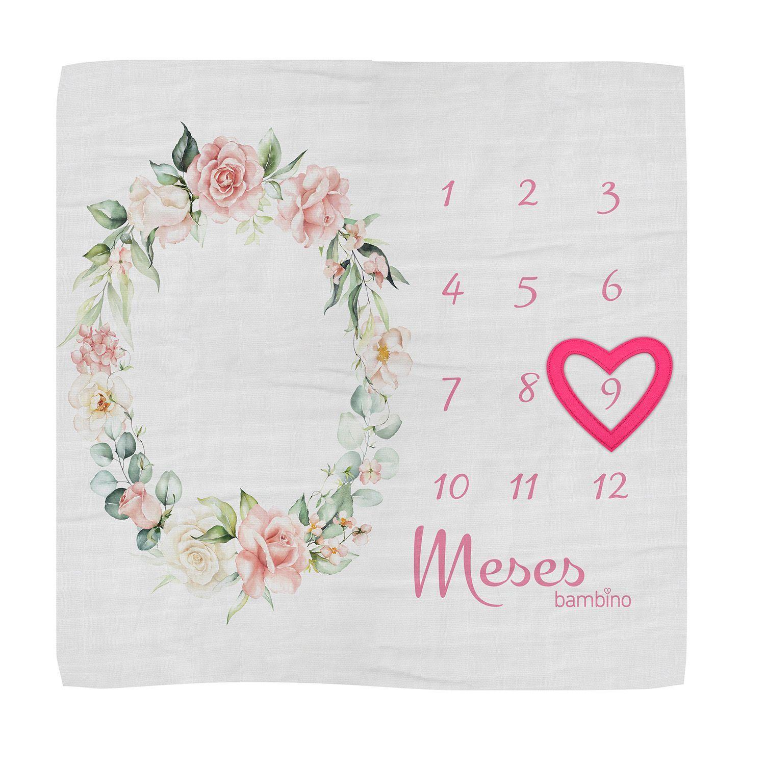 Manta para contar meses bebé-0
