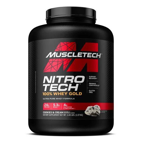 Proteina Nitro Tech 100% Whey Gold 5 Lb sabor Cookies And Cream-0