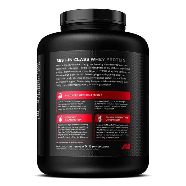 Proteina Nitro Tech 100% Whey Gold 5 Lb sabor Cookies And Cream-1