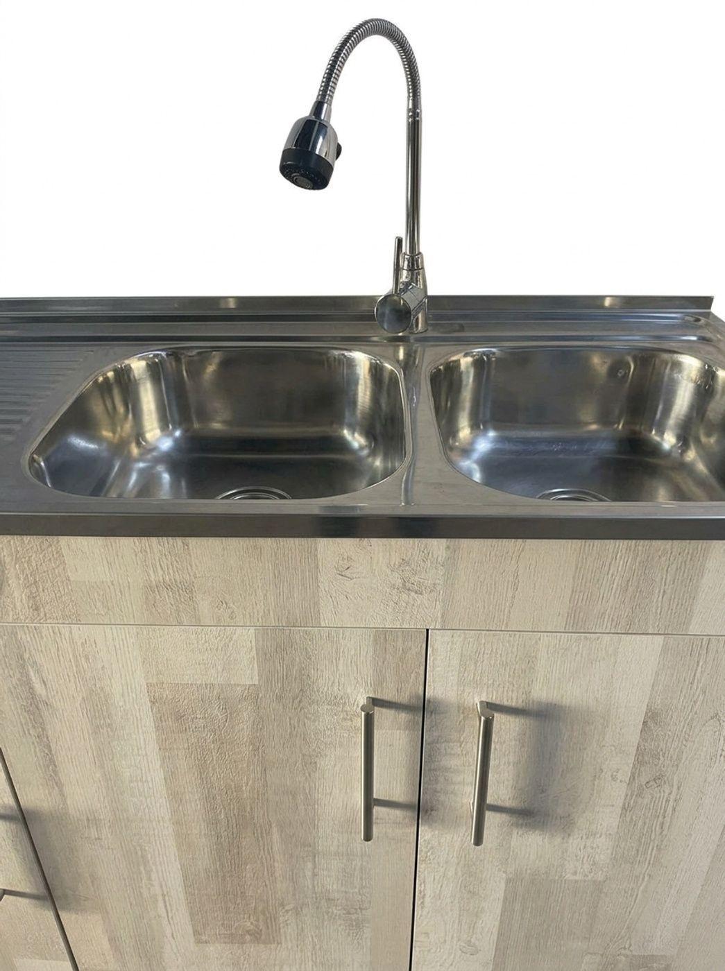 Kit Lavaplatos Con Mueble 120x50 Mdf Legno Sec Izquierdo-1
