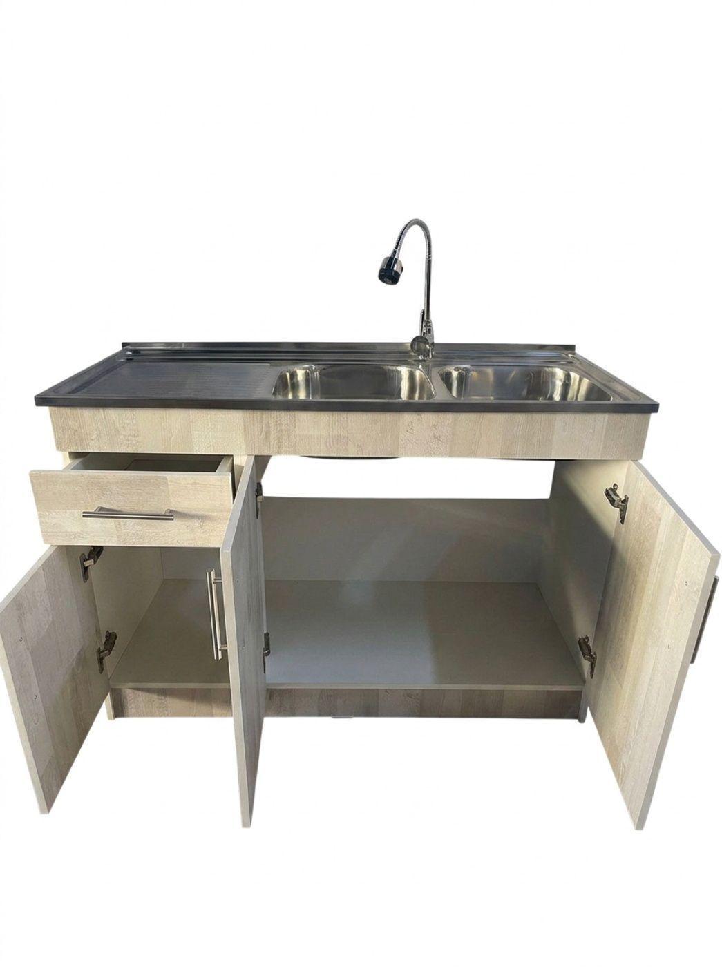 Kit Lavaplatos Con Mueble 120x50 Mdf Legno Sec Izquierdo-2