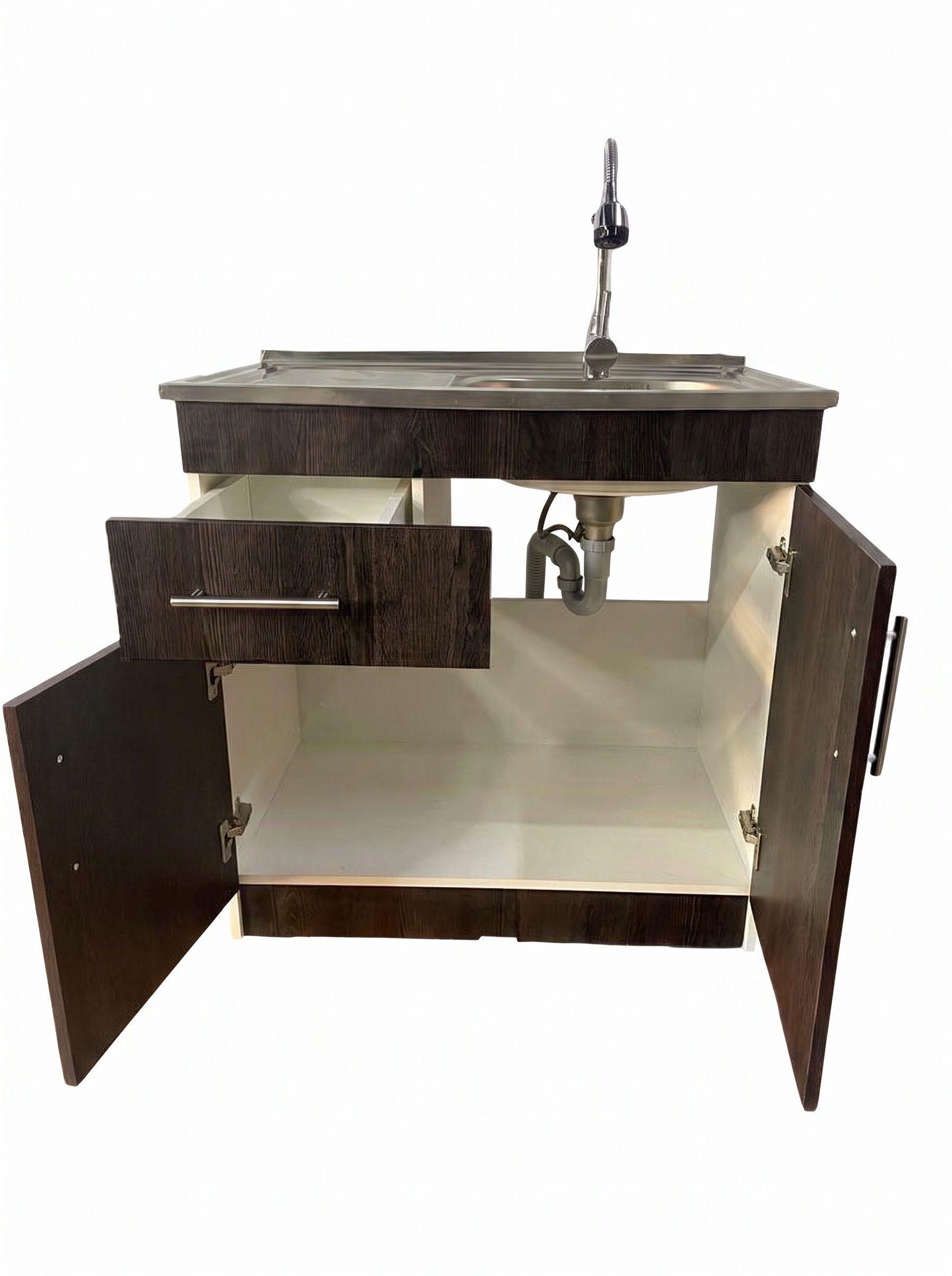 Kit Lavaplatos Con Mueble 80x50 Expresso Secador Derecho-1