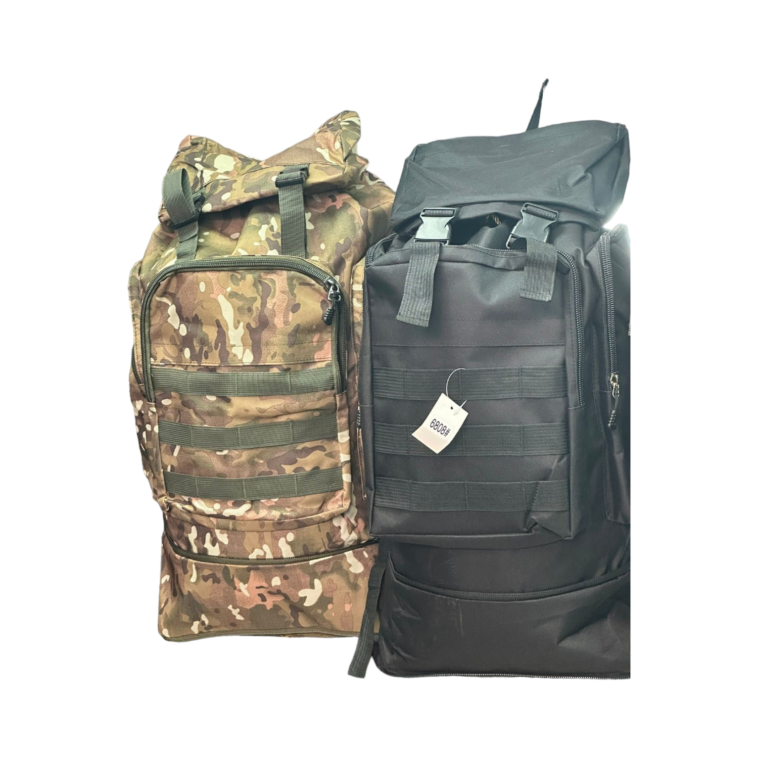 Mochila De Viaje / Camping Estilo Militar O Senderismo Negra-2