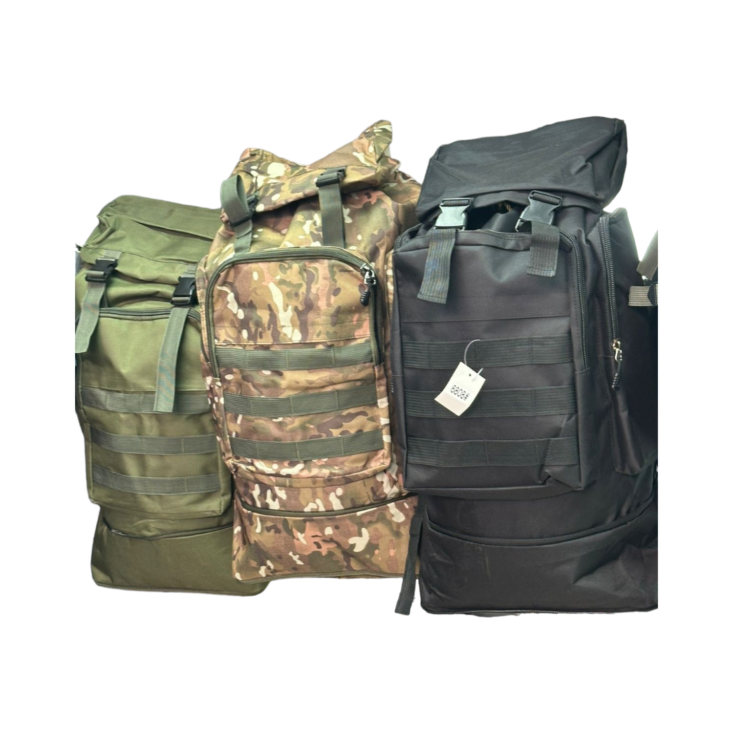Mochila De Viaje / Camping Estilo Militar O Senderismo Negra-3