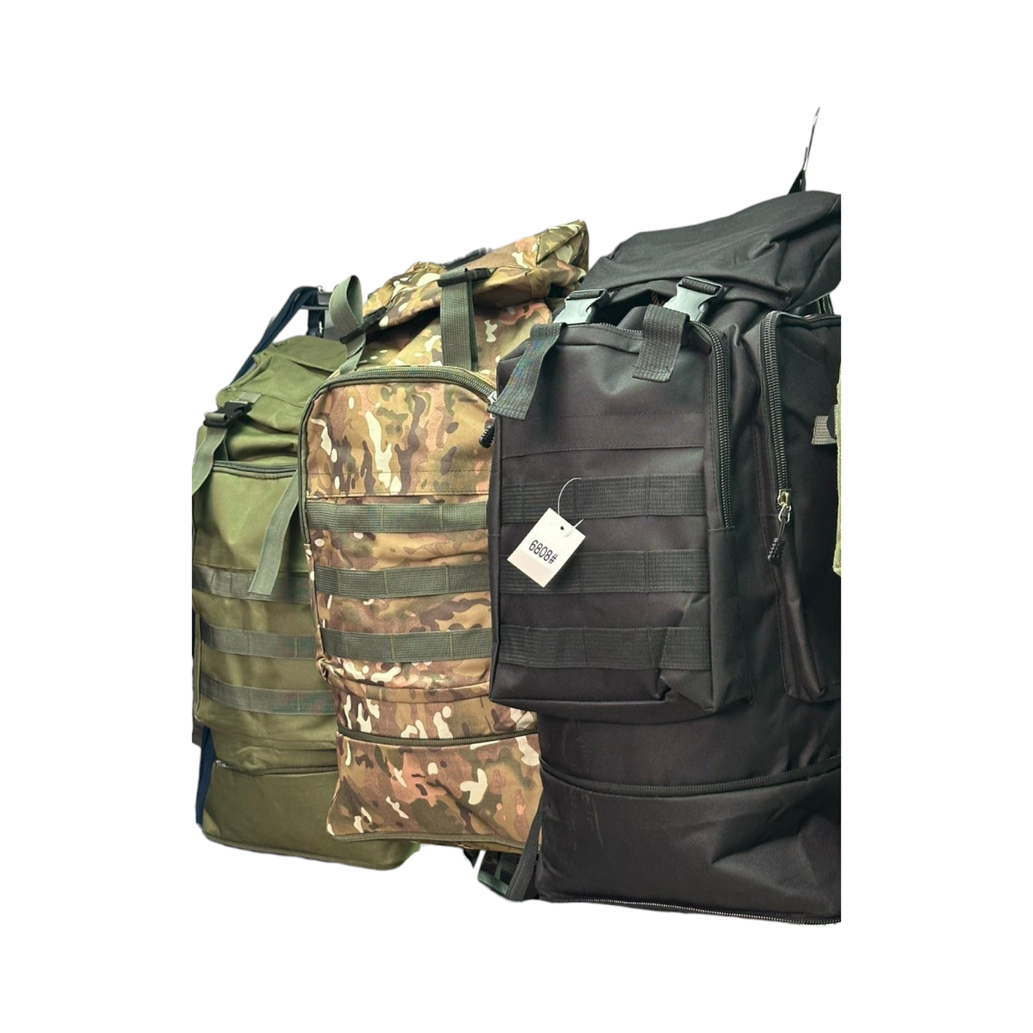 Mochila De Viaje / Camping Estilo Militar O Senderismo Negra-4