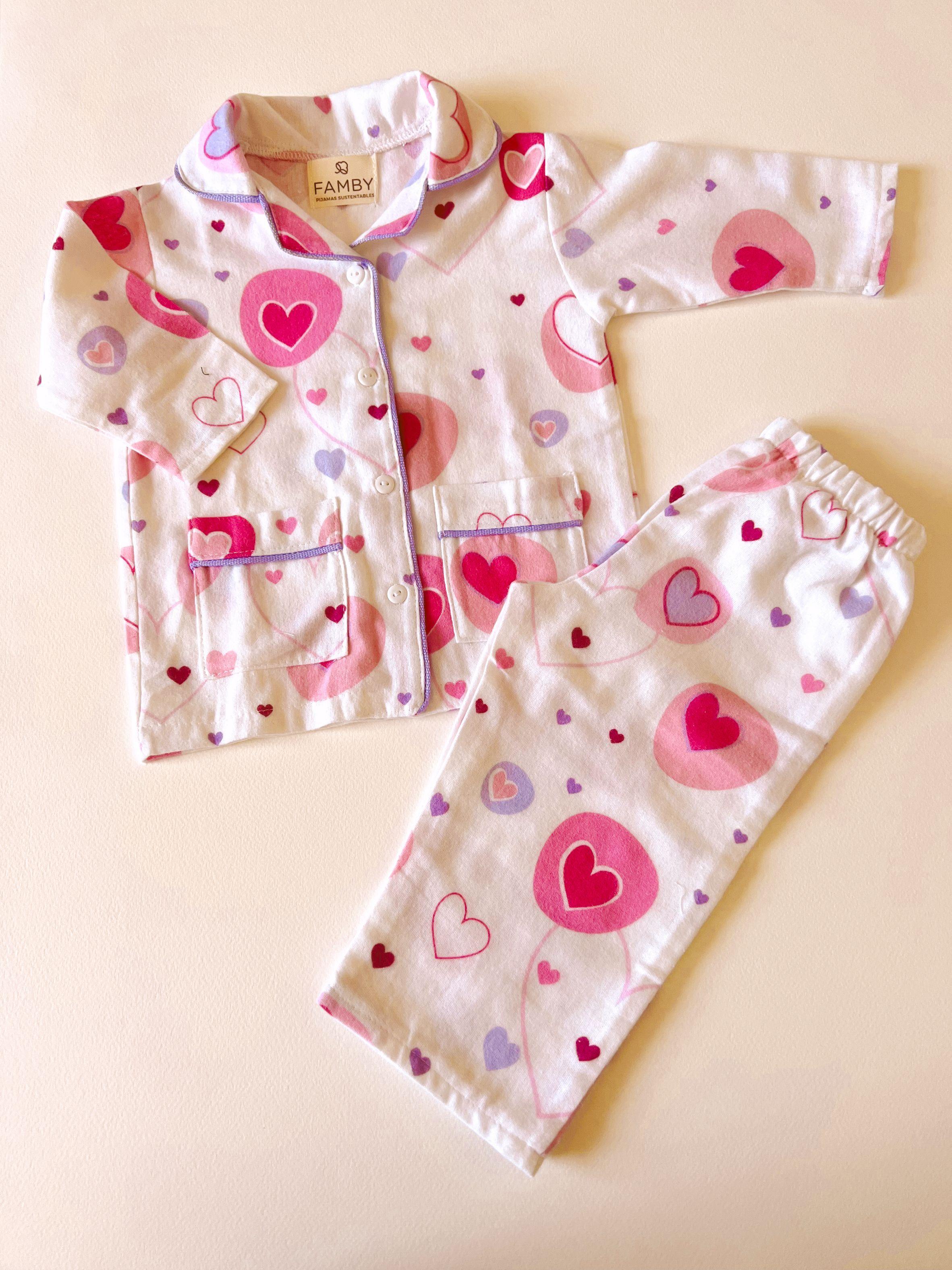 Pijama Corazones Lila-0
