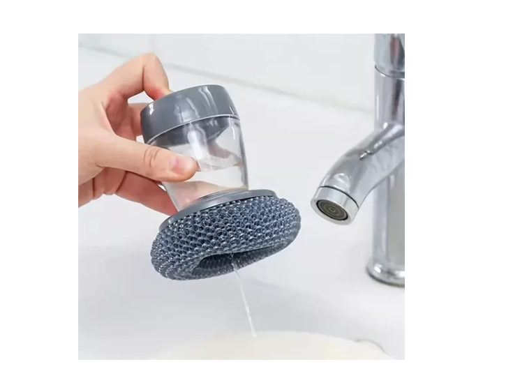 Fregador De Ollas De Acero Inoxidable Con Mango-3