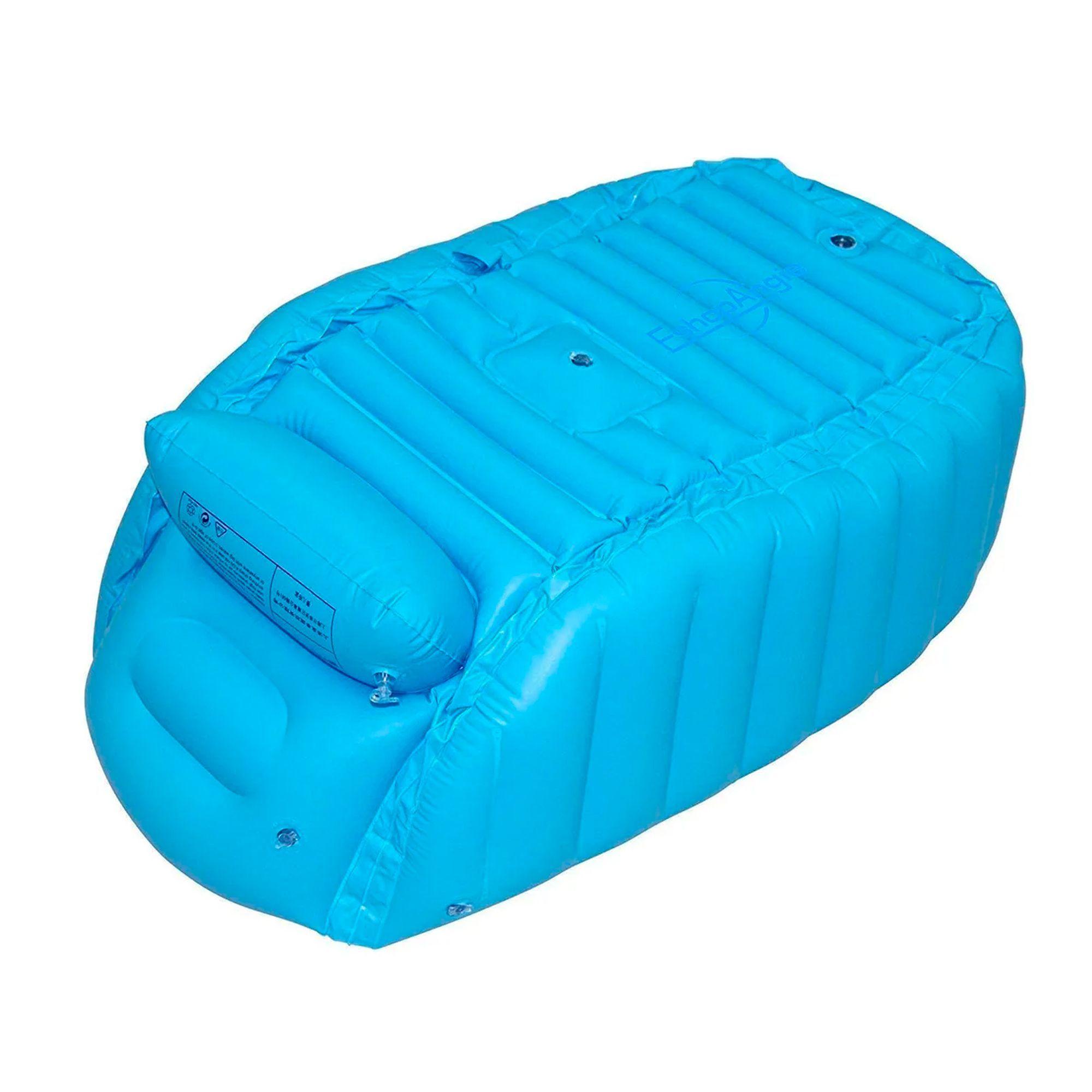 Bañera Tina Inflable Bebés Portátil Plegable Antideslizante -3