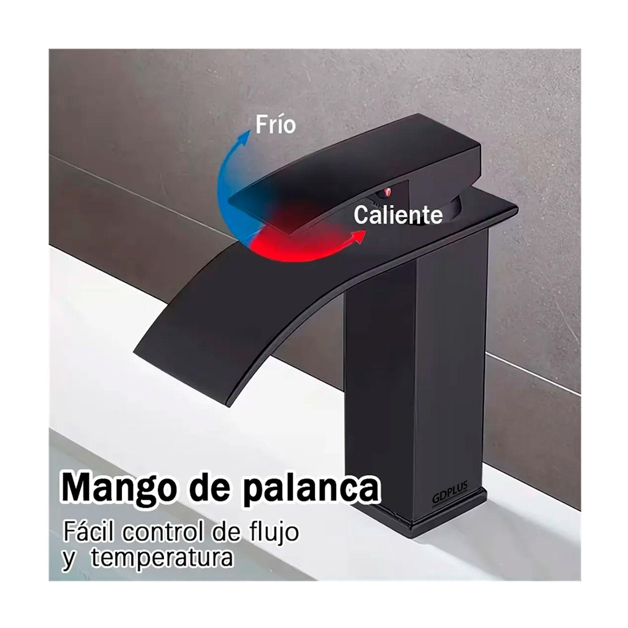Llave Monomando Lavamanos Griferia Baño Cascada Mezclador-2