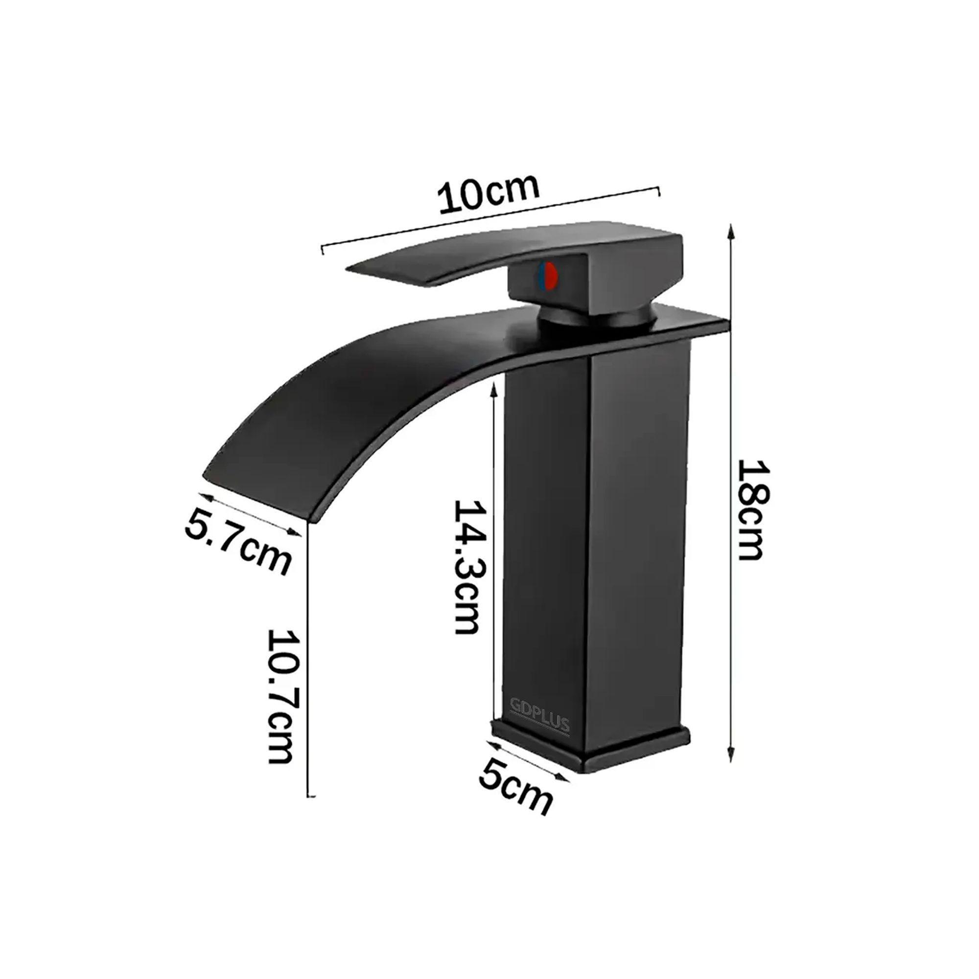 Llave Monomando Lavamanos Griferia Baño Cascada Mezclador-4