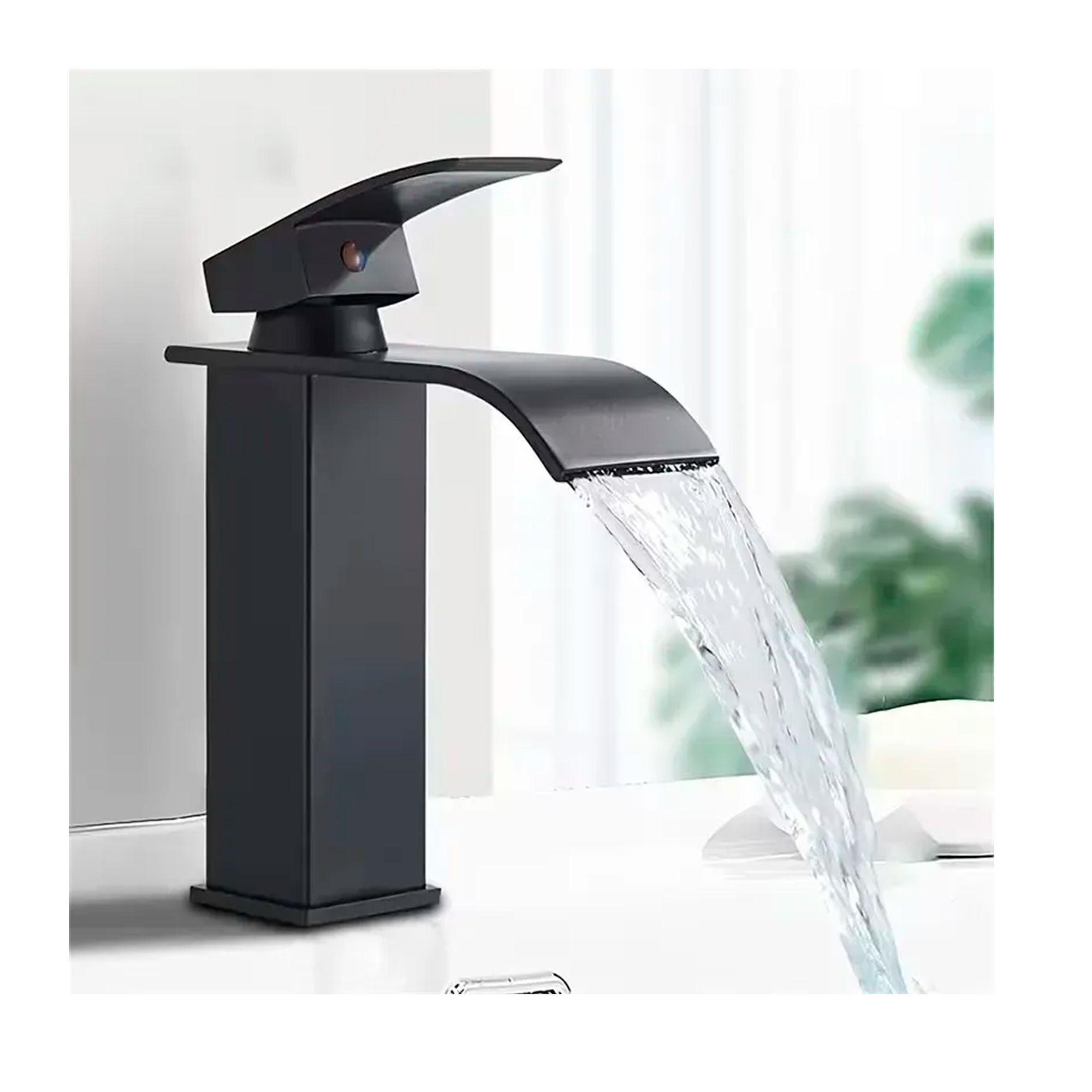 Llave Monomando Lavamanos Griferia Baño Cascada Mezclador-6
