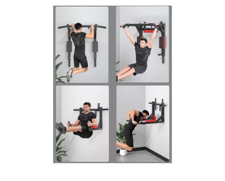 Barra Dominadas Ejercicios Multifuncional Pared Gym 8 En 1-5