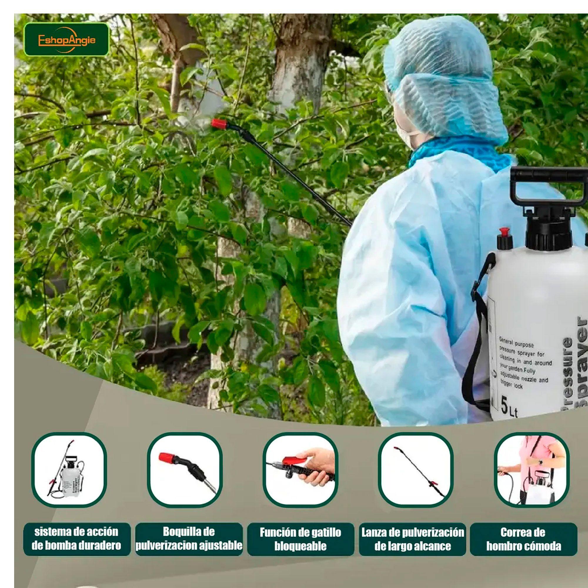 Fumigador Pulverizador Rociador 5 Litros Bomba Manual -4