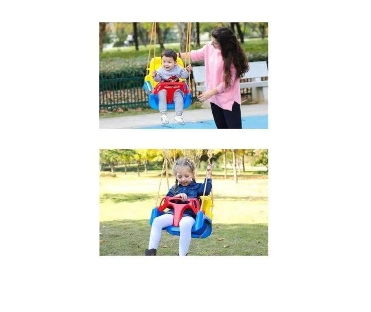 Columpio Silla 3 En 1 Ajustable Portátil Niños Asiento Bebé-3