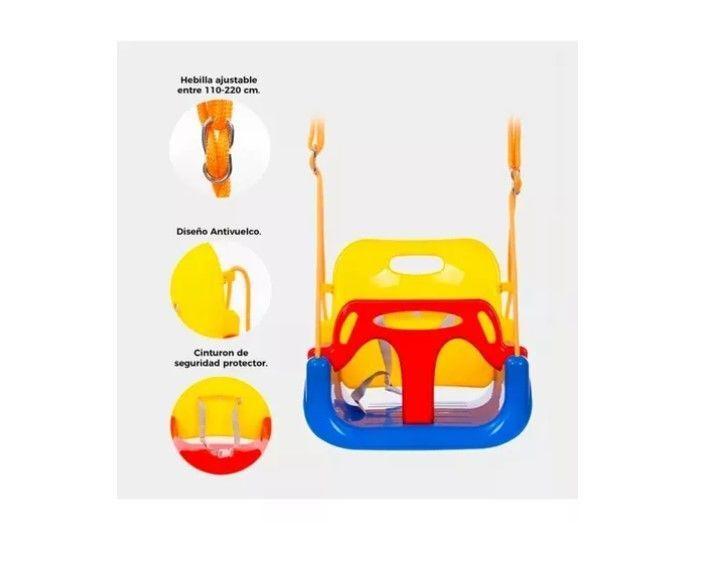 Columpio Silla 3 En 1 Ajustable Portátil Niños Asiento Bebé-4