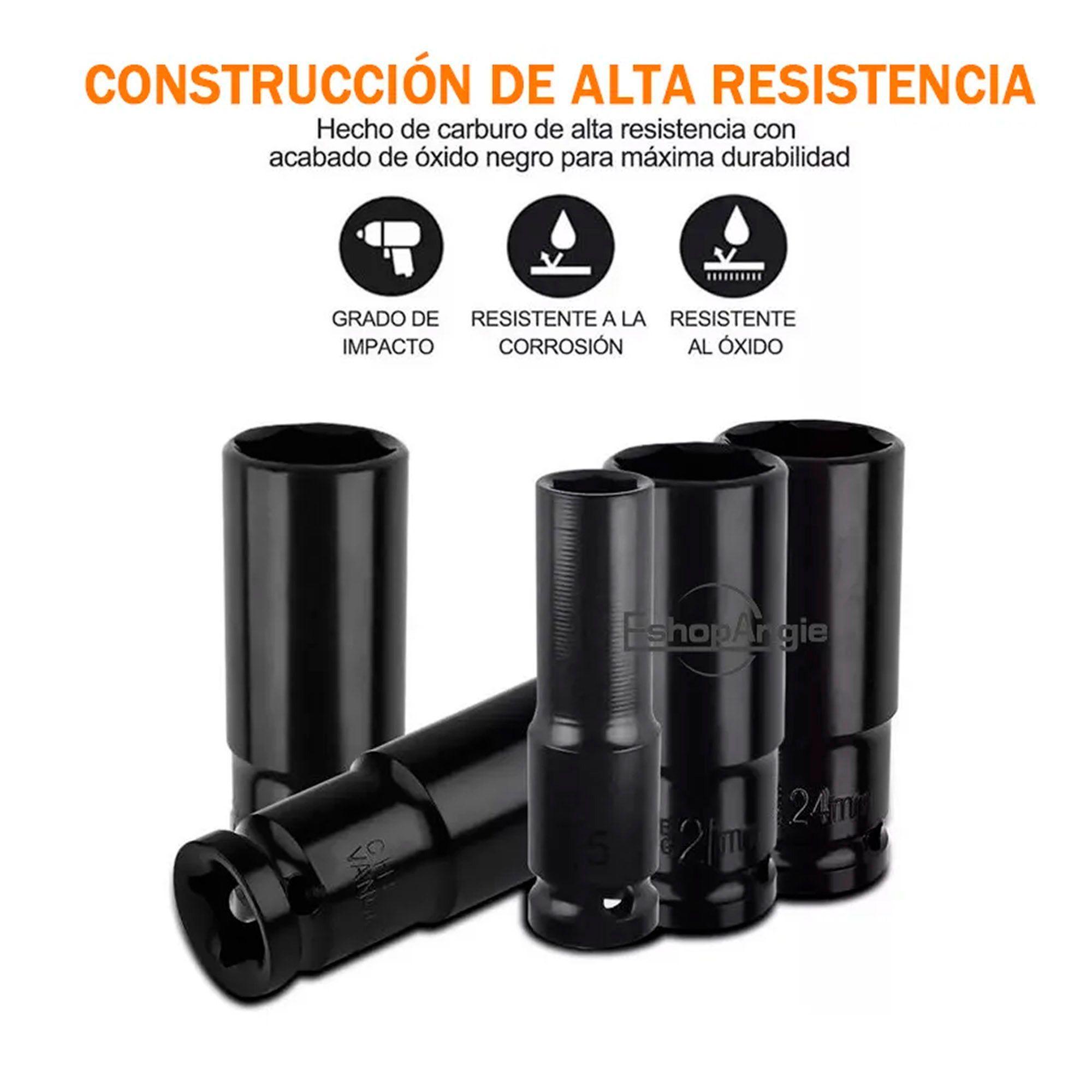 Juego Dados Largos De Impacto 8 - 32mm 20 Piezas-2