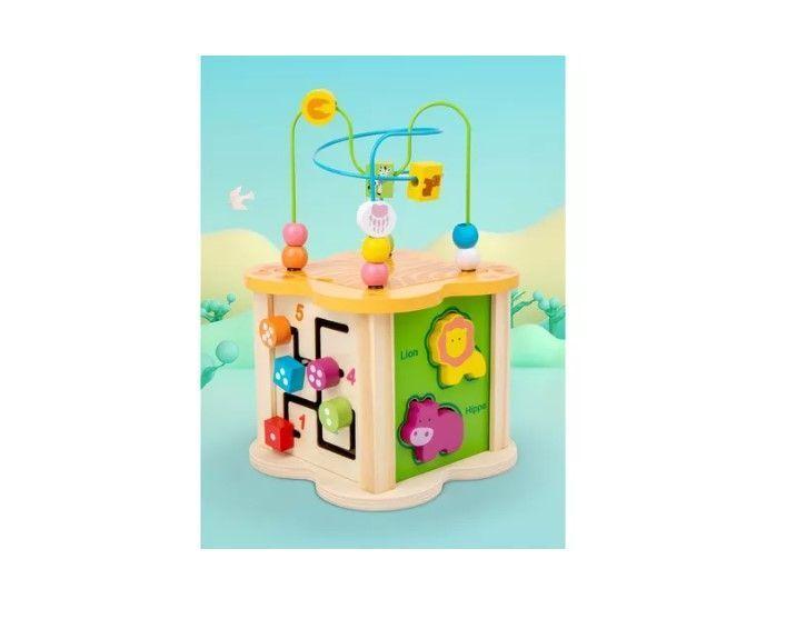 Cubo Didáctico Juguete De Madera Bebe Infantil-2