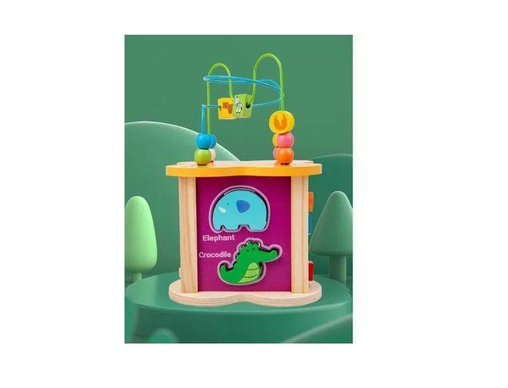 Cubo Didáctico Juguete De Madera Bebe Infantil-6