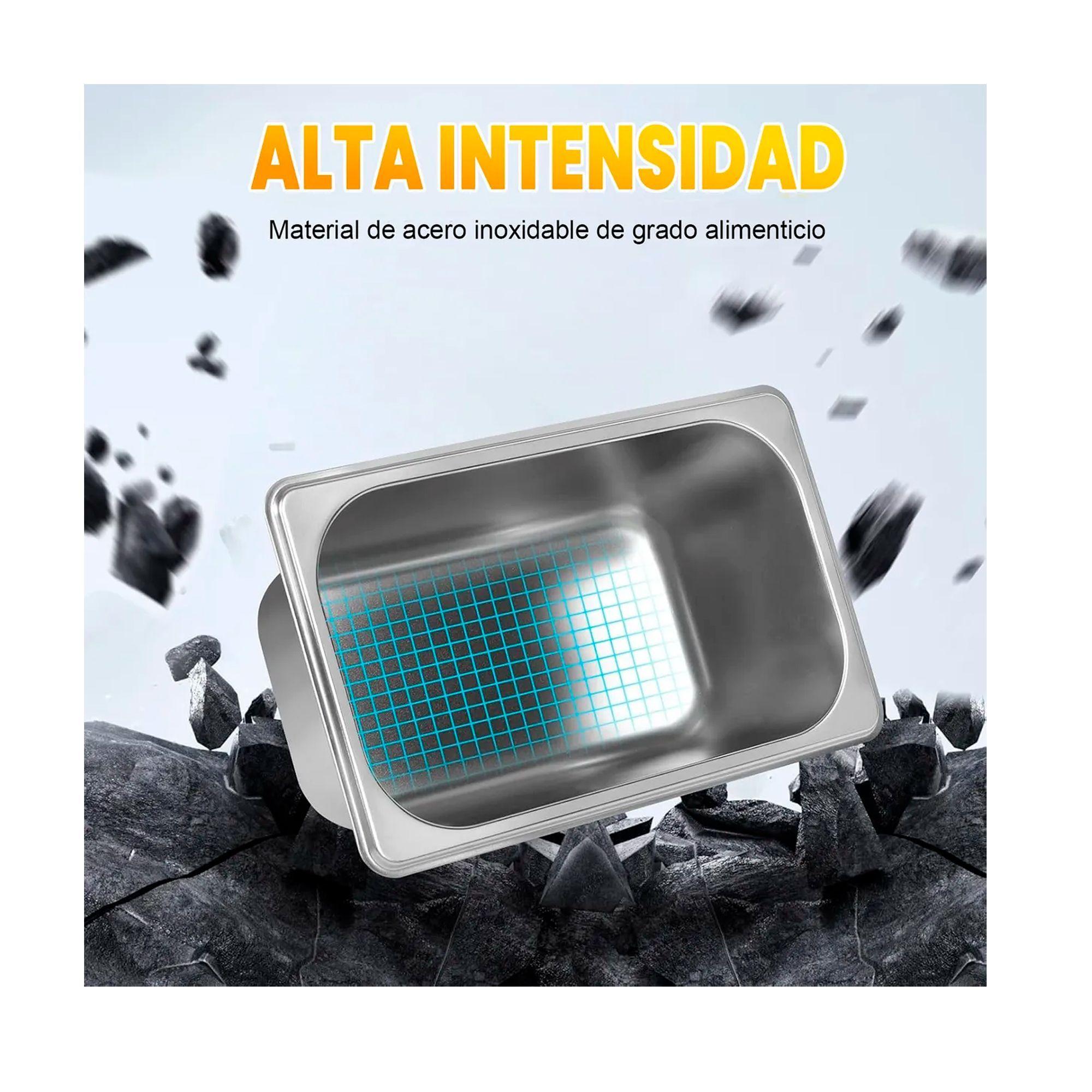 Pack 6 Deposito Gastronomico Acero 16 Cm X 26.5 Cm Con Tapa-2