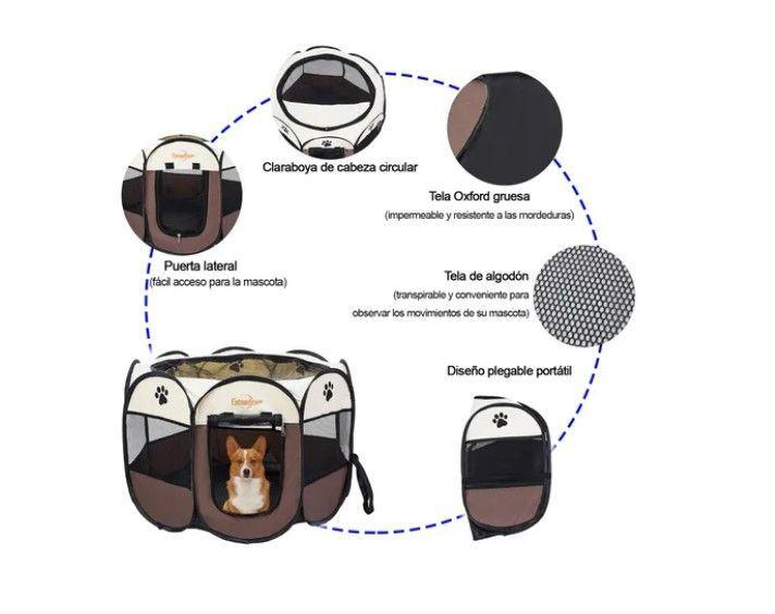 Corral Tienda Para Mascotas Portatil Perro Gato-2