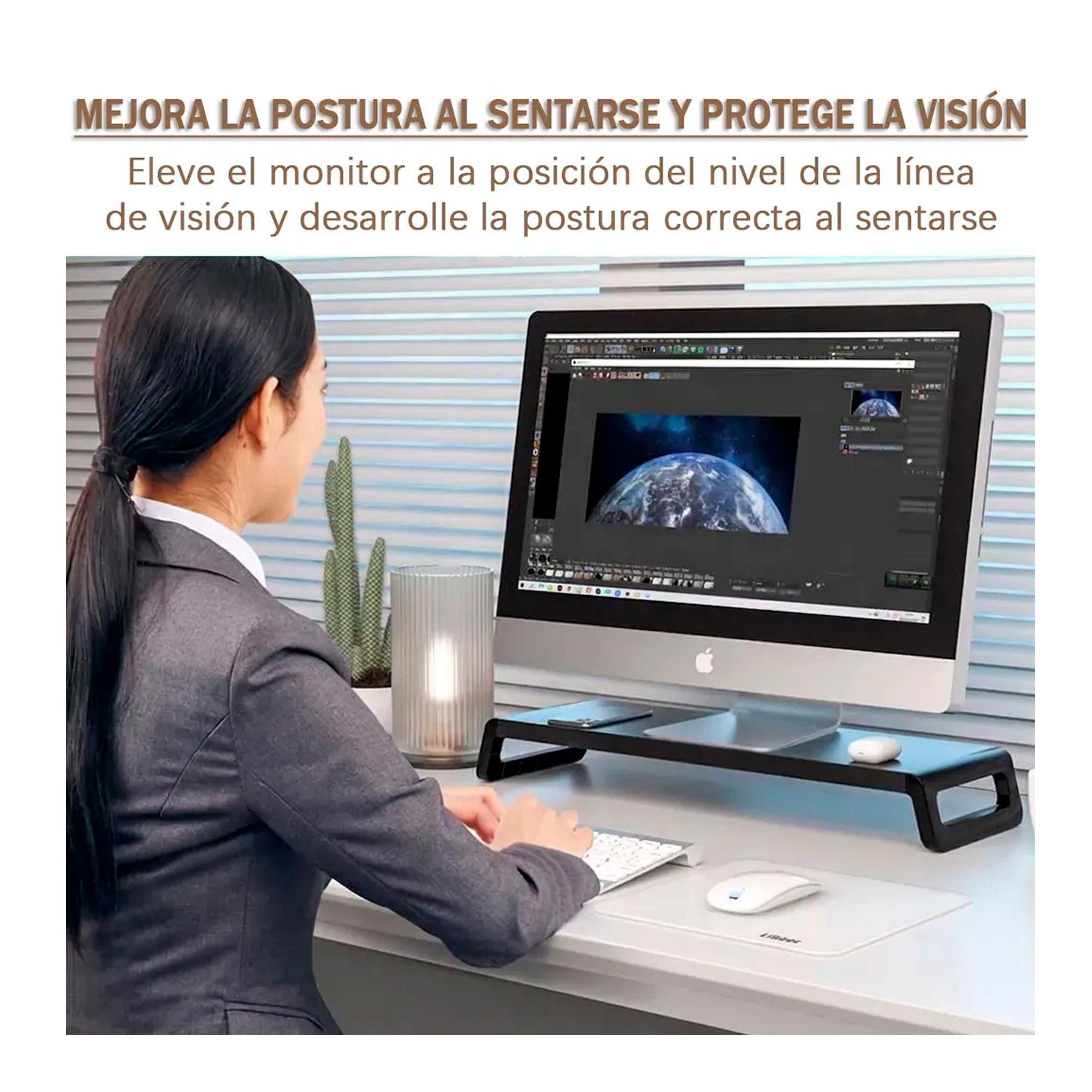 Base Mesa Soporte De Monitor Escritorio Elevador Notebook-4