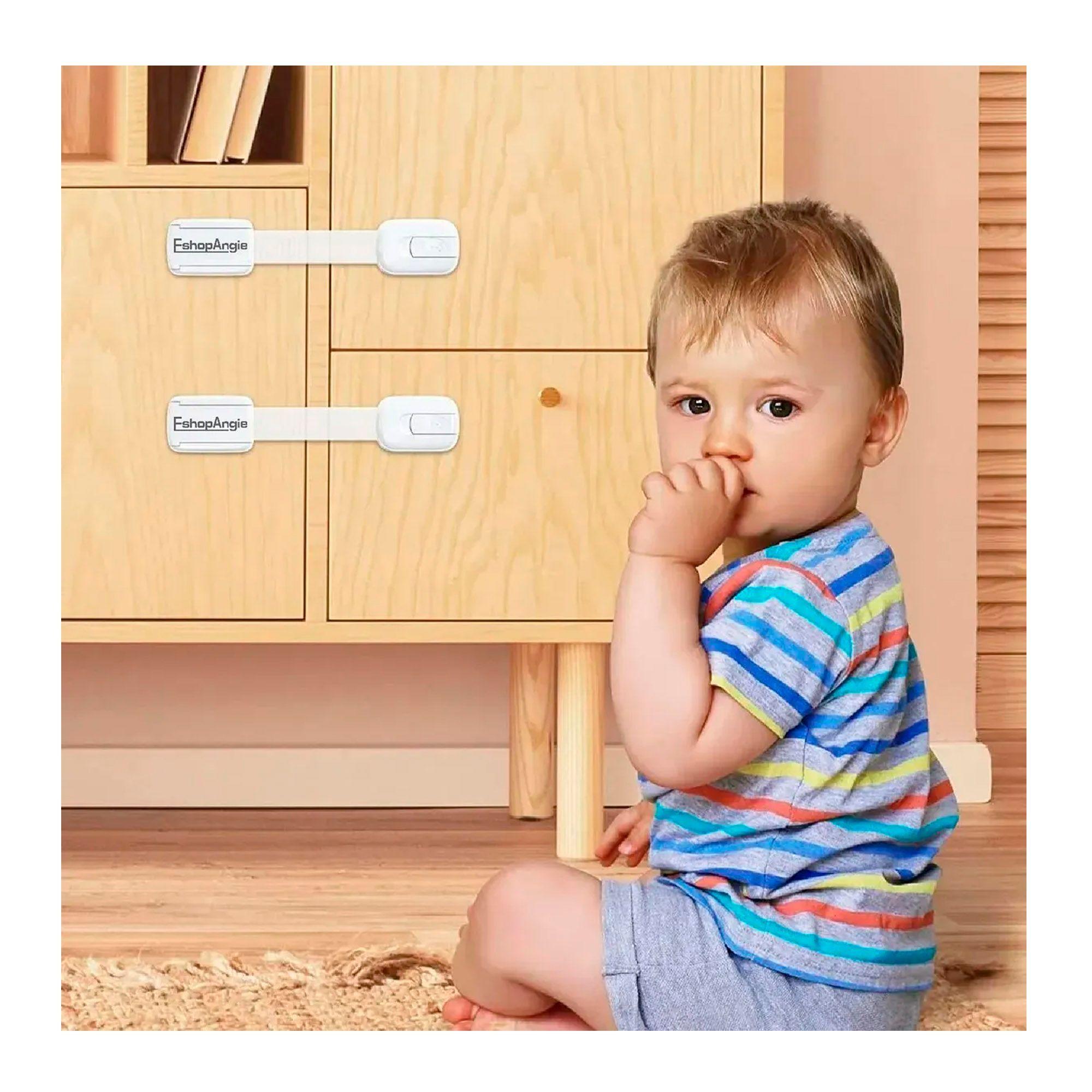 10 Seguros Para Puerta Cajones Refrigerador Bebe Protectores-3