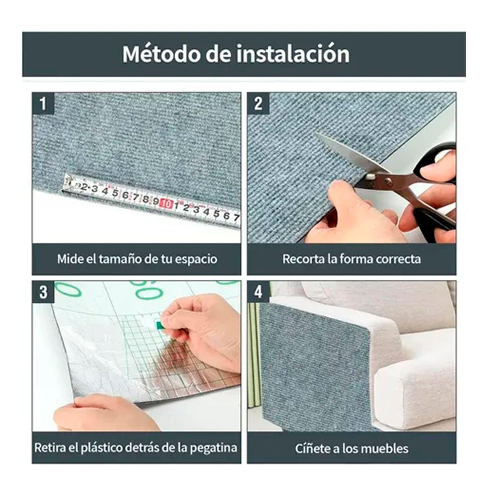 Autoadhesivo Rascador De Gatos P/ Esquina Y Pared 30×200cm-5