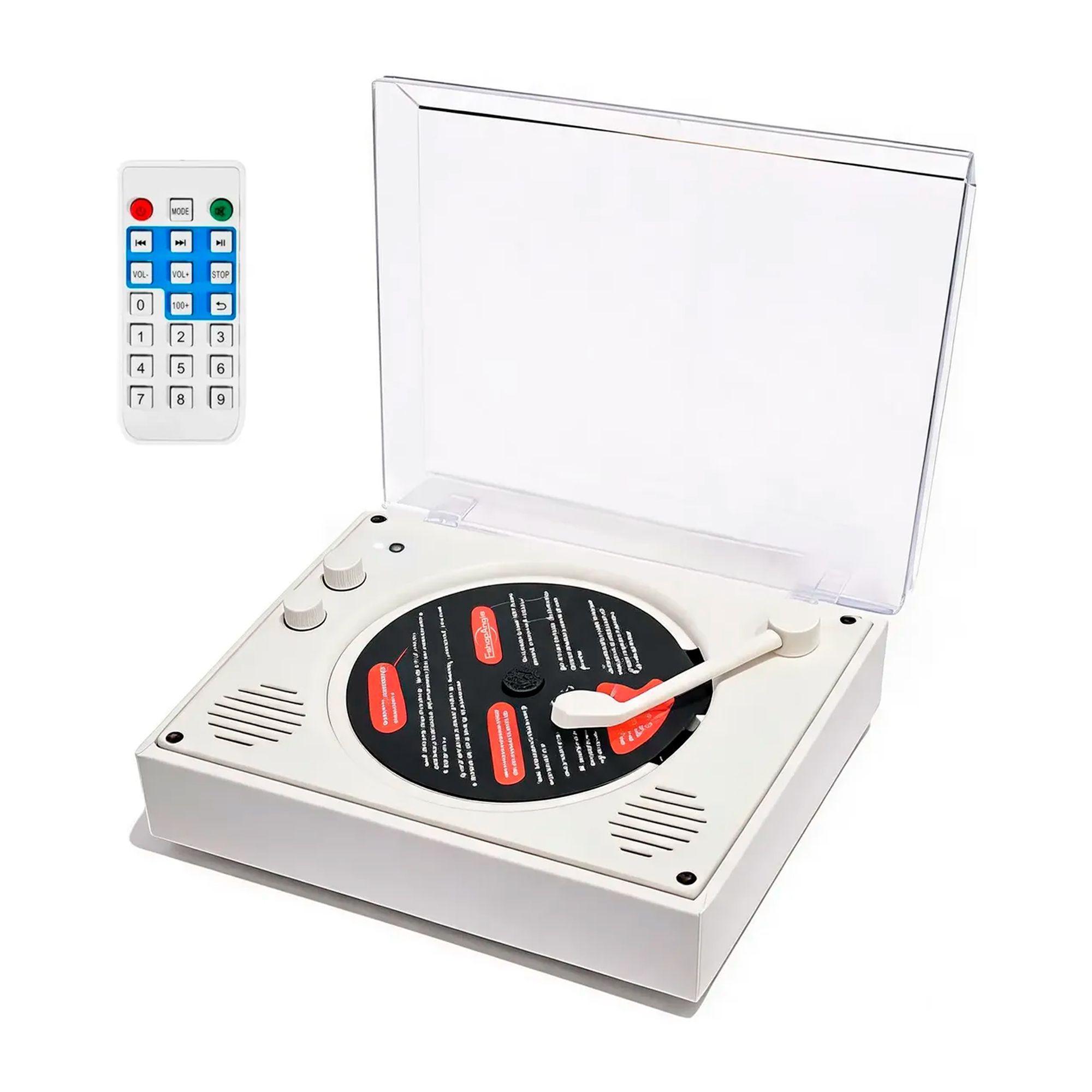 Reproductor De Disco Bluetooth Usb Portatil Retro-0
