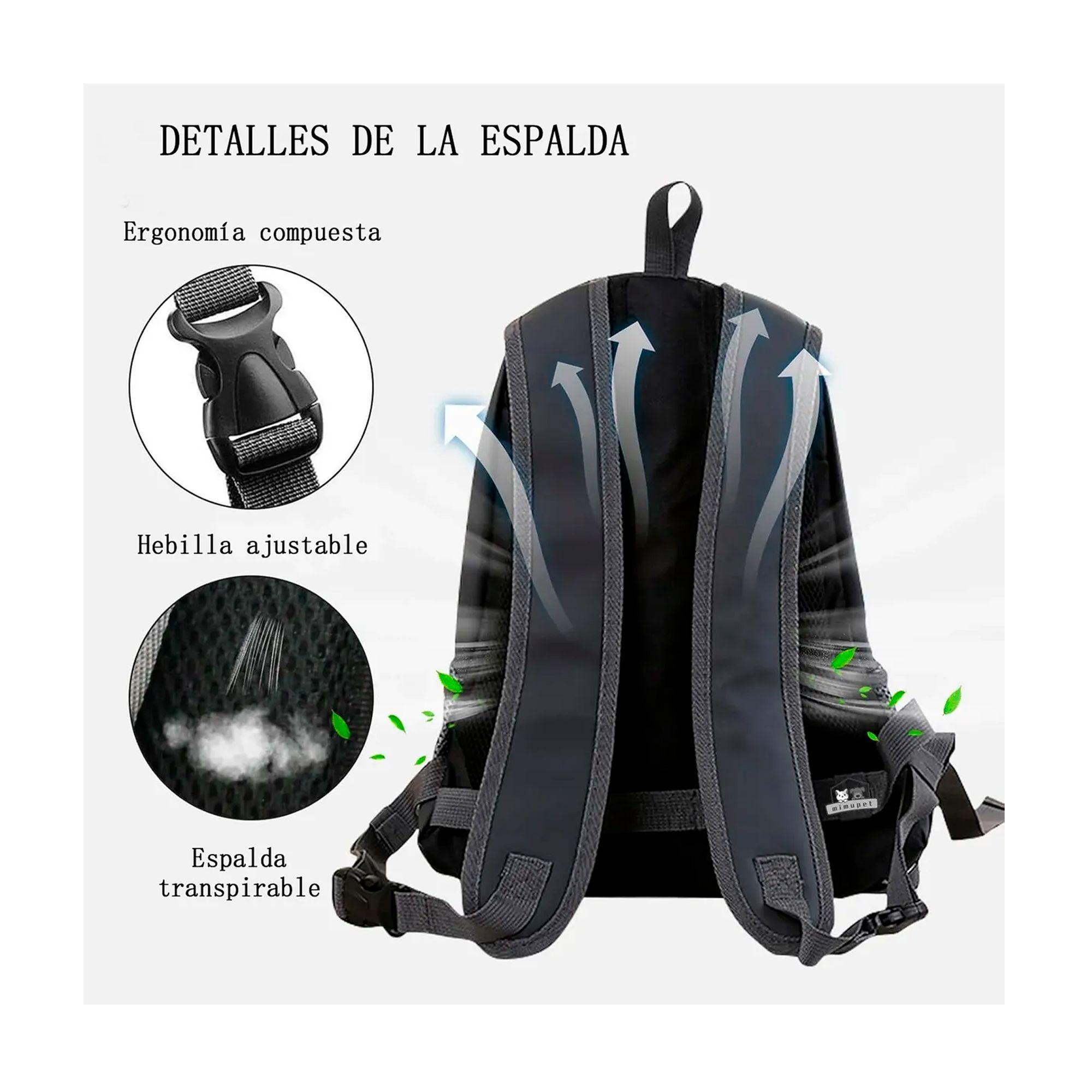Mochila Transportadora Mascota Perros Gatos Malla Respirable-2
