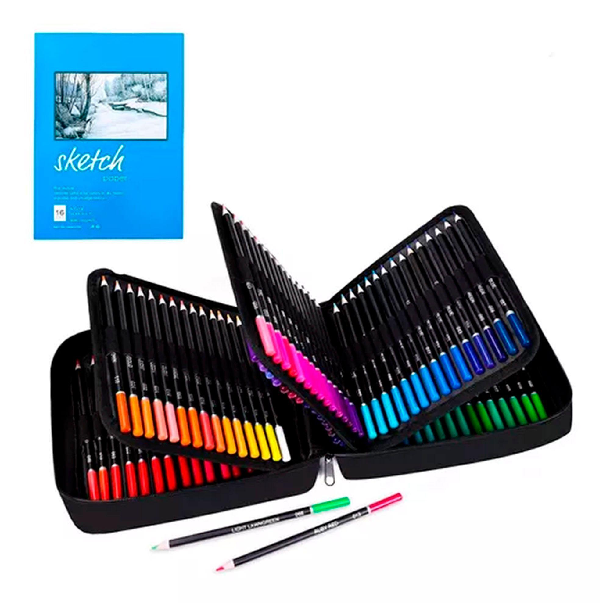 Set 120 Lapices De Colores Arte Profesional Sketch Estuche-0