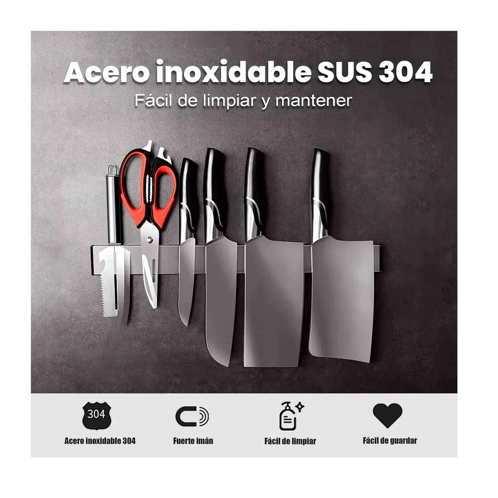 Barra Magn tica Para Cuchillos Acero Inoxidable 50cm-2