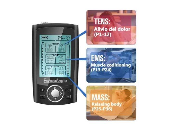 Tens Electroestimulador Muscular Electroterapia 36 Modos-2