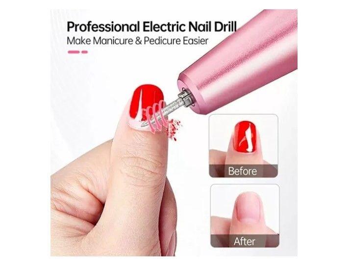 Torno De Uñas Inalámbrico Pantalla Lcd 30000 Rpm Manicura-5