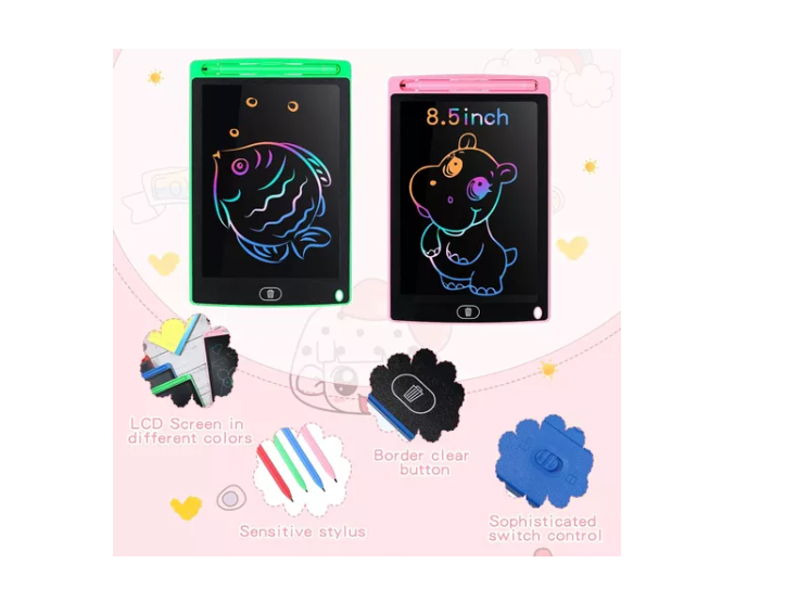 Pizarra Mágica,dibujo Lcd Multicolor 8.5pulgadas Para Niños-1