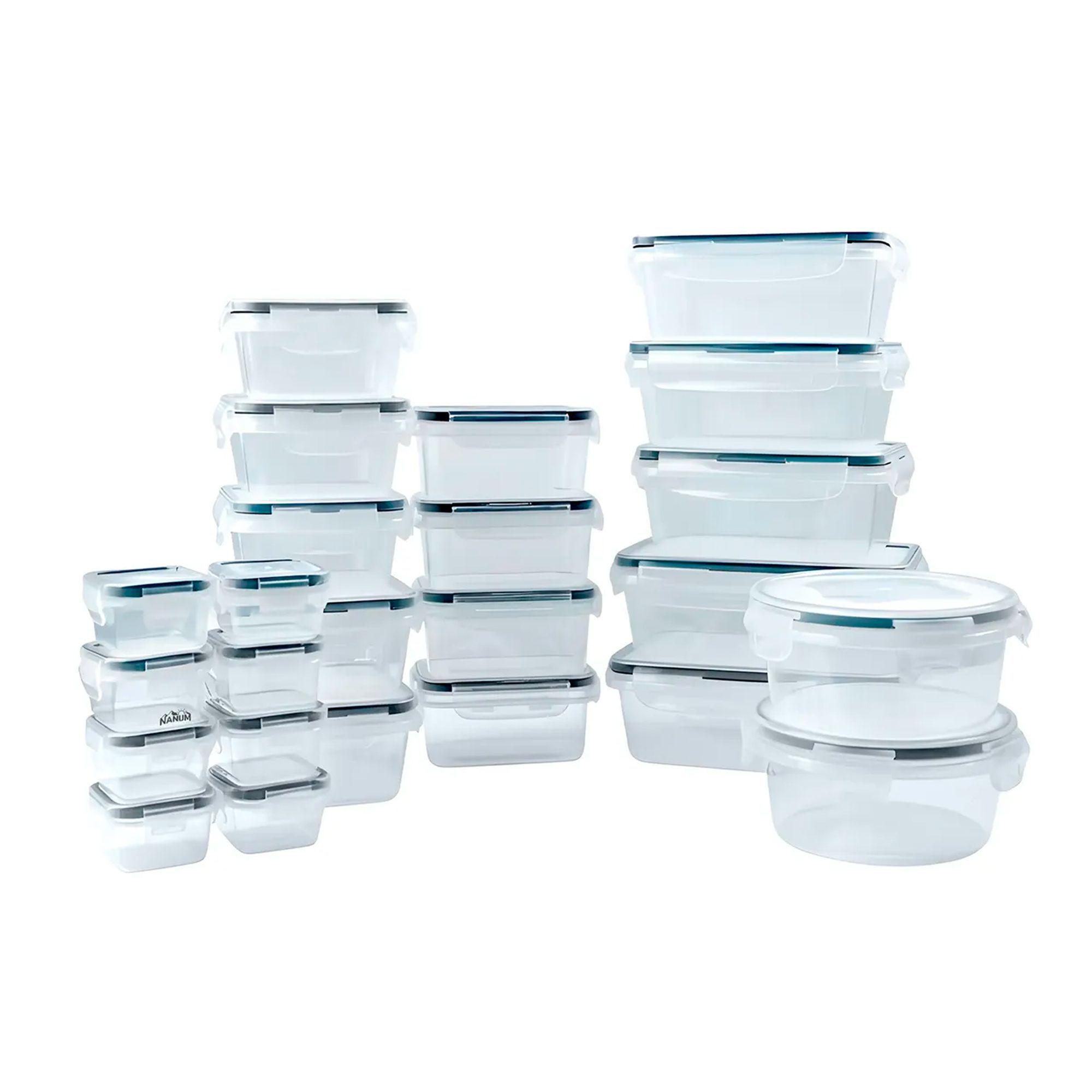 Set 24 Recipientes Contenedores Herm ticos Taper De Alimento-0