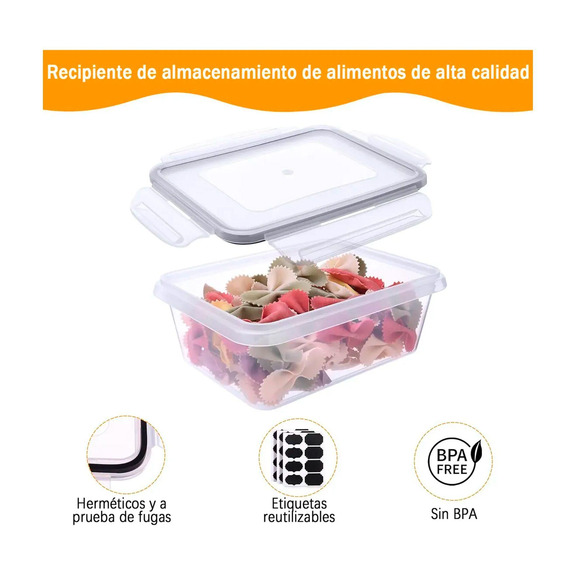 Set 24 Recipientes Contenedores Herm ticos Taper De Alimento-3