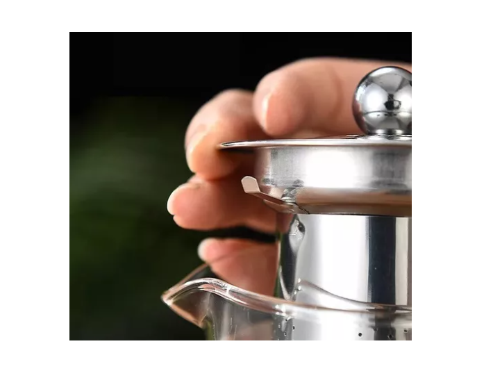 Tetera Té Infusiones Vidrio Con Filtro Acero Inox 750ml-4