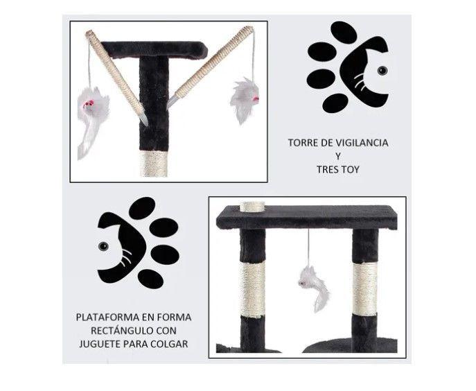 Rascador Tipo Árbol Para Gatos - 5 Niveles Interactivo-6