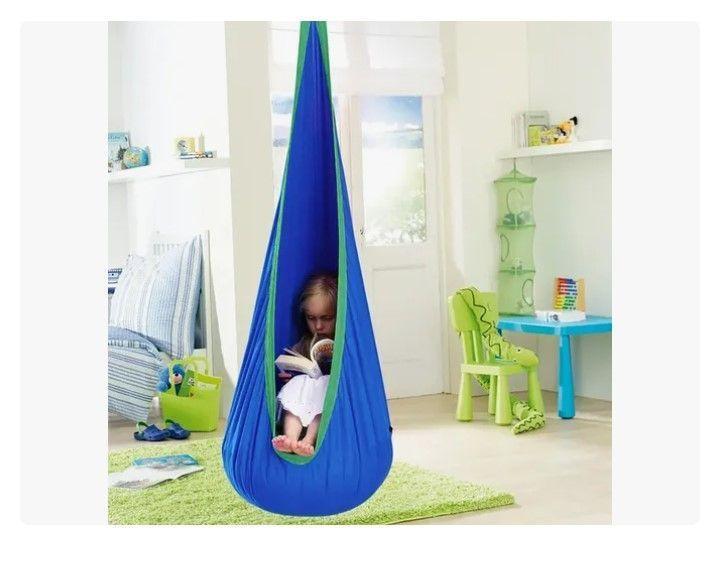 Columpio Sensorial Hamaca Niños Interior Y Exterio Con Cojín-2