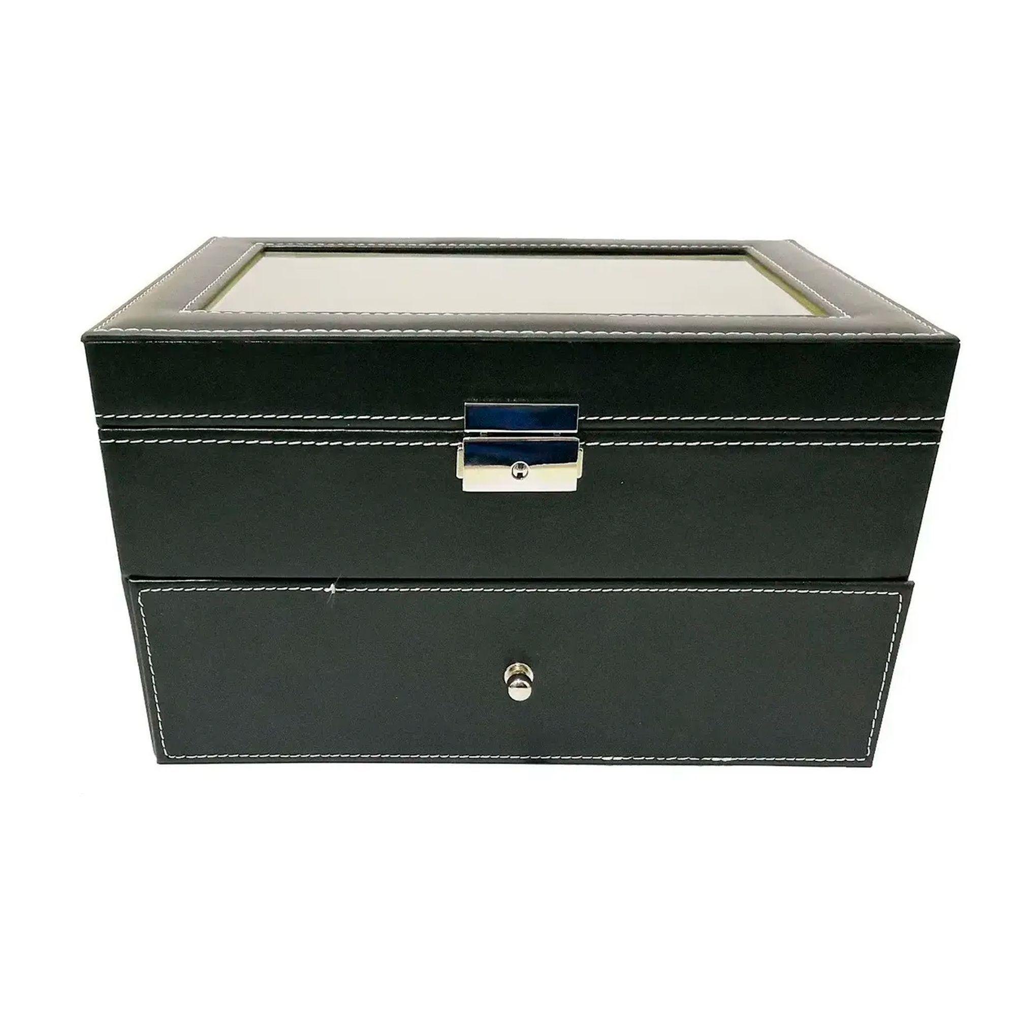 Caja Organizadora 20 Relojes Con Cajonera-3