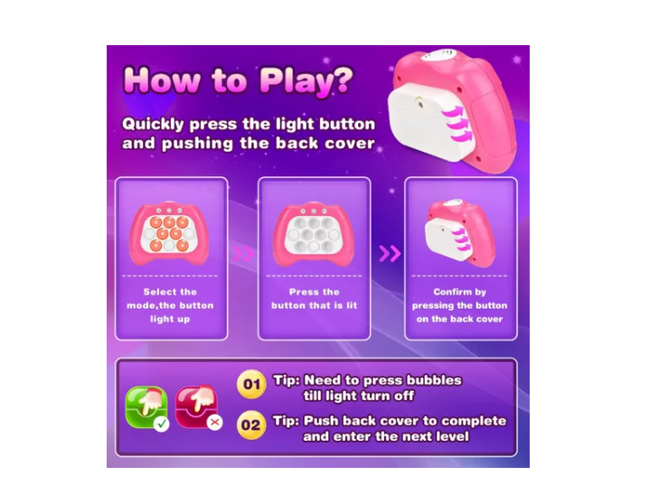 Juego Pop It Electrónico Entretenidos Para Niños Antiestres-1